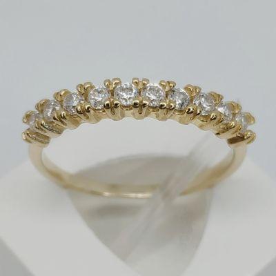 anel aparador com zircônia cristal