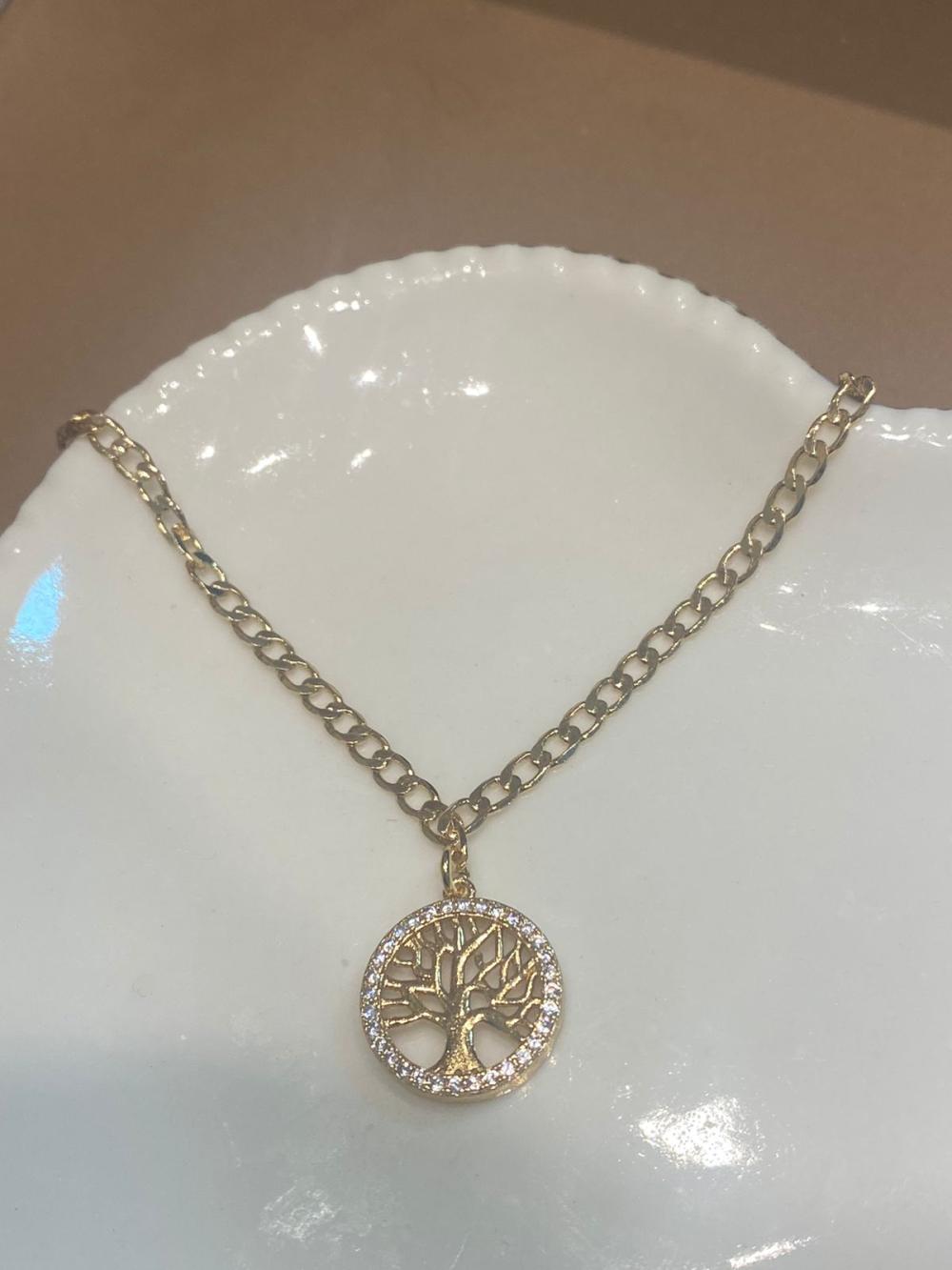 pulseira arvore da vida com cristal