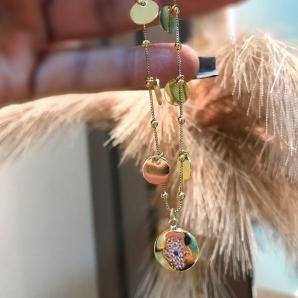 pulseira com medalha mão de Fátima e medalhinhas lisa