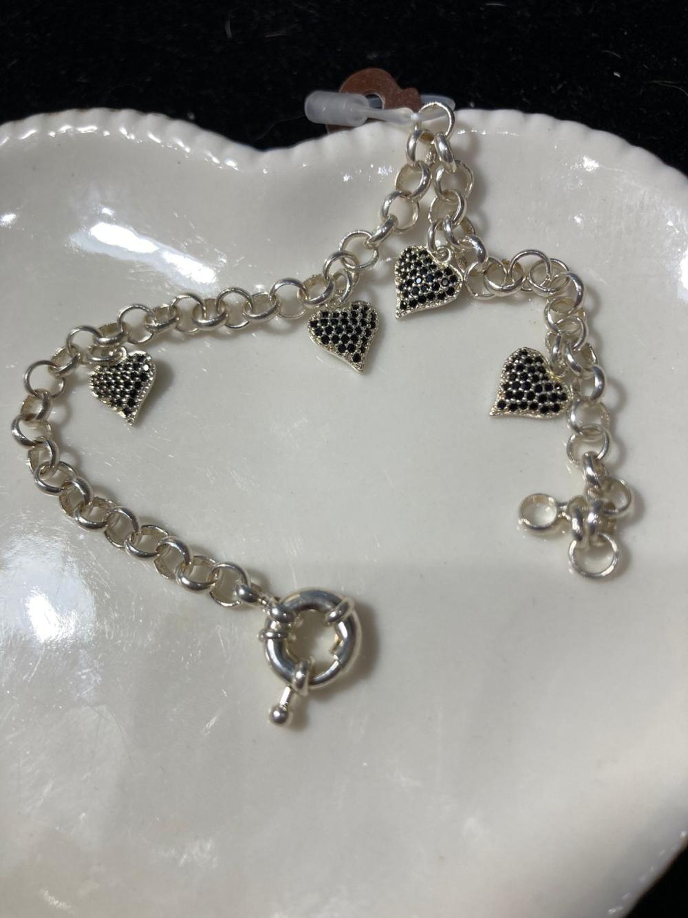 Pulseira coração branco