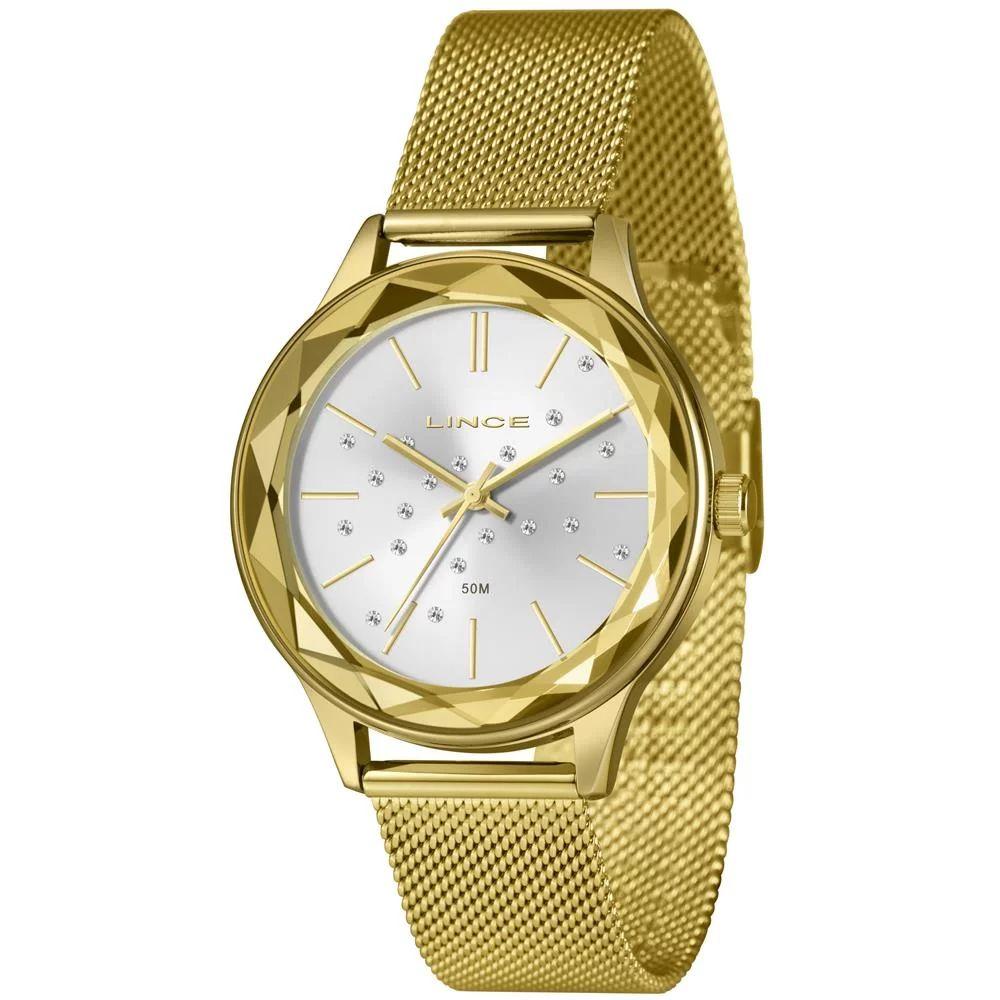 Relogio dourado feminino