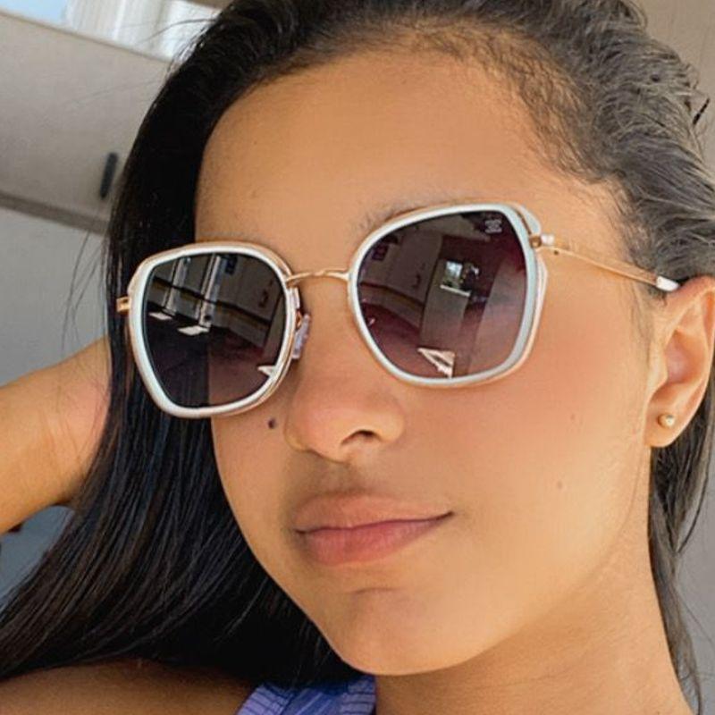 Oculos Azul bebe com detalhes Rose