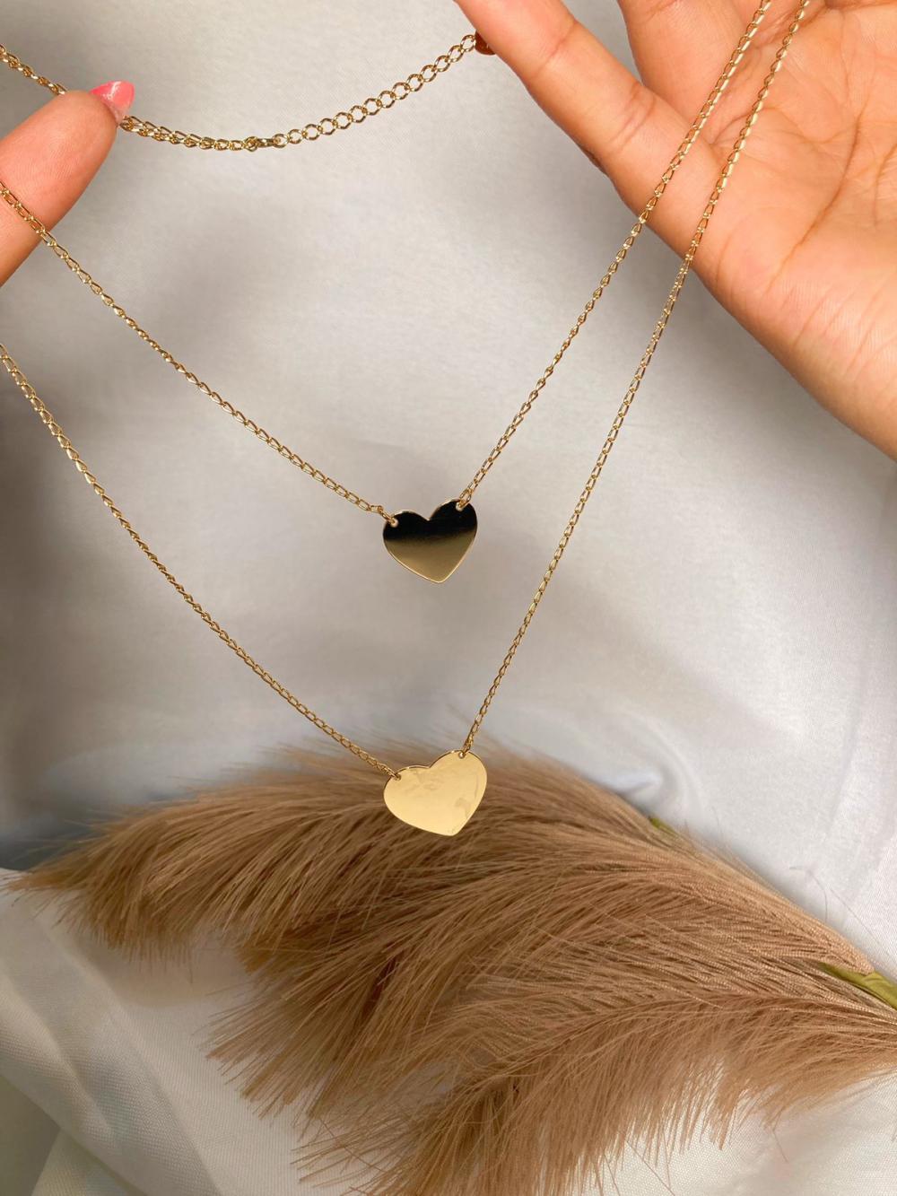 Colar duplo para personalizar