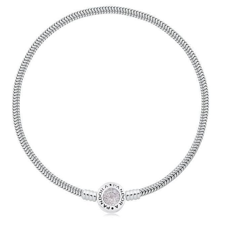 Pulseira Pandora Fecho Com Zirconias