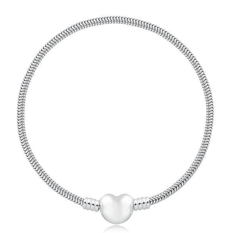 Pulseira Pandora Fecho Coração liso