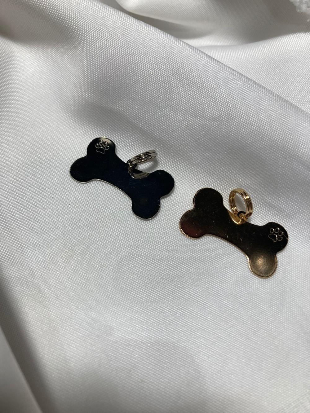 Pingente para cachorro personalizar dourado