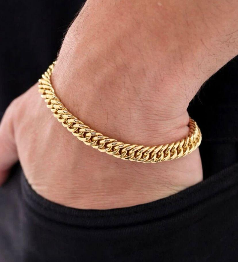 Pulseira elo trançado