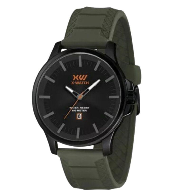 Relógio Analógico Masculino Verde Militar
