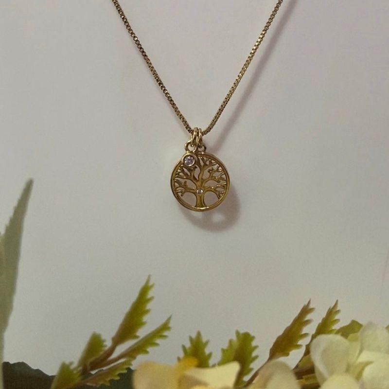 Colar Arvore Da Vida Com Ponto De Luz