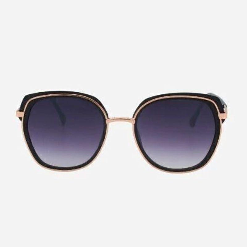 Oculos Preto com detalhes Rose